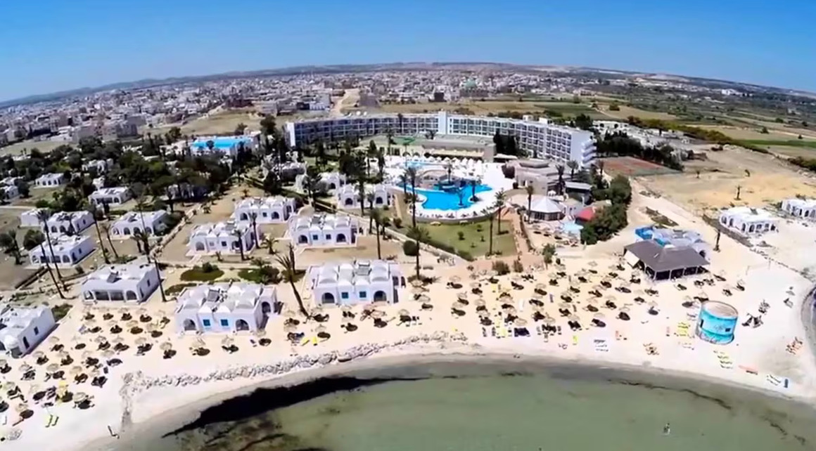 Vista aerea del resort